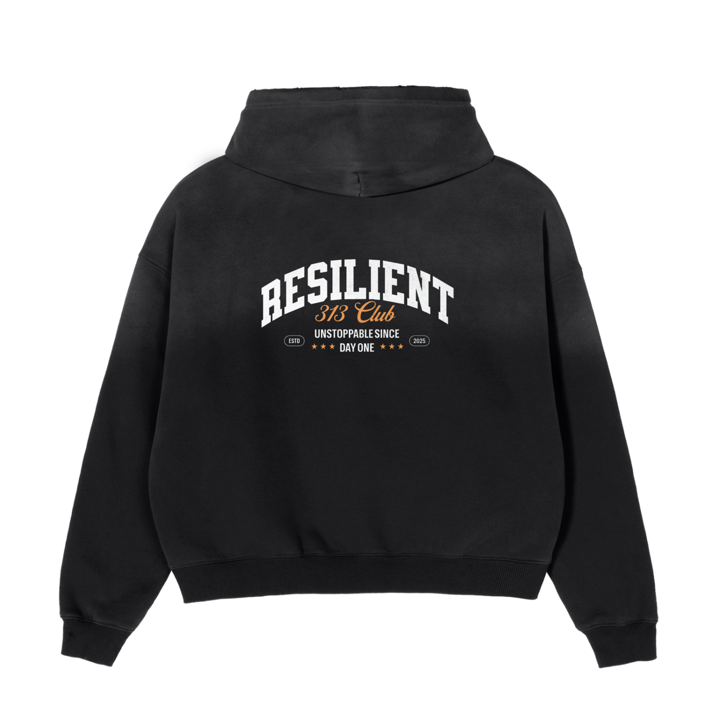 Frayed Sunfade Boxy Fleece Hoodie
